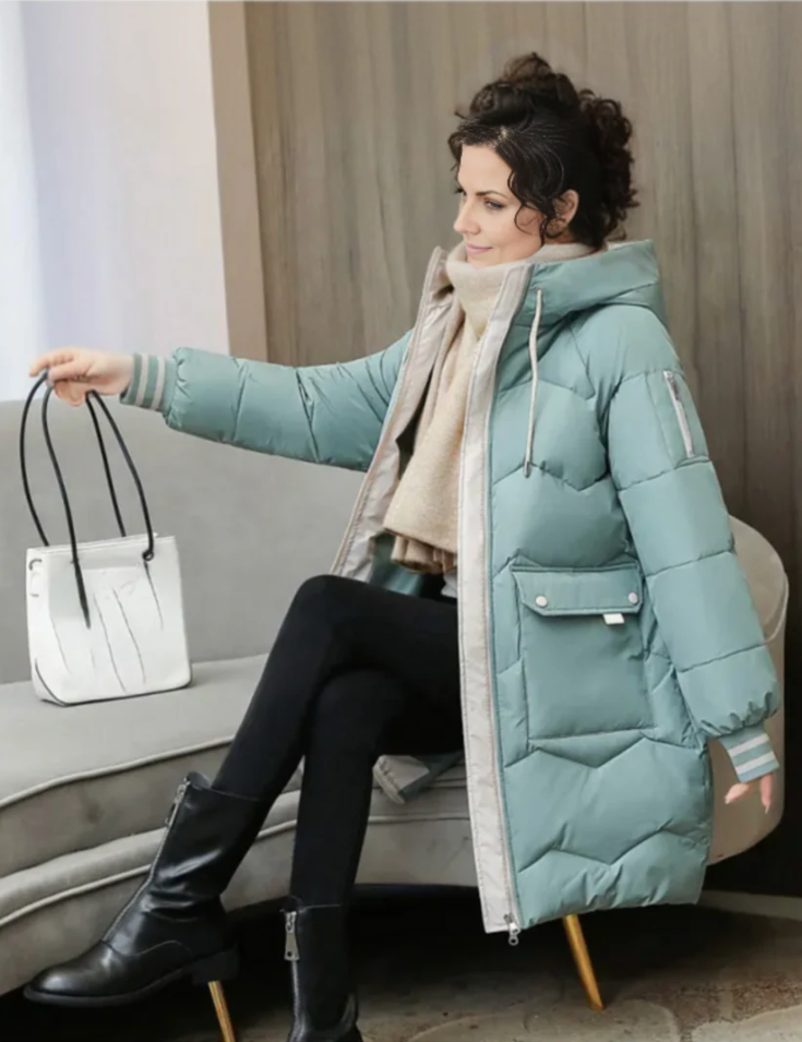 Women's Alessia winter parka warm insulated coat with cozy lining cold weather protection