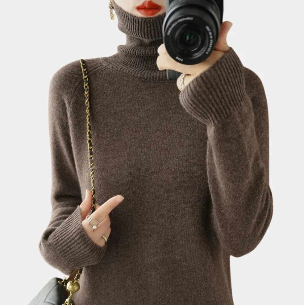 Women's Marie Luxe soft knit sweater, elegant cozy fit with timeless silhouette and skin-friendly fabric