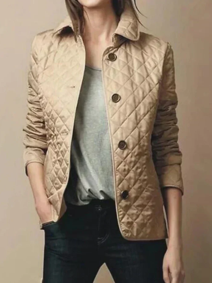 Women's Fritzi quilted jacket lightweight chic padding slim contemporary cut versatile formal wear