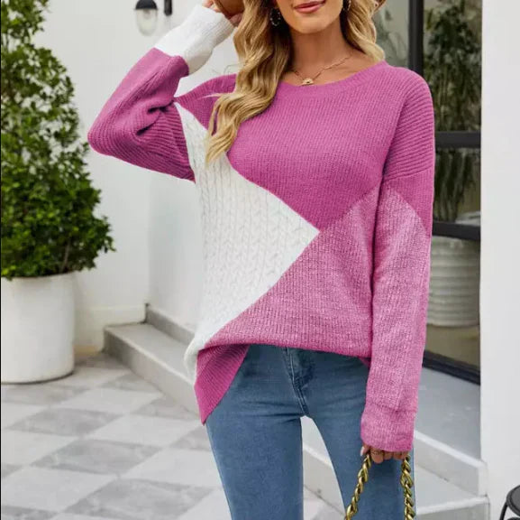 Bryony women's multicoloured relaxed sweatshirt with vibrant playful pattern for casual everyday style