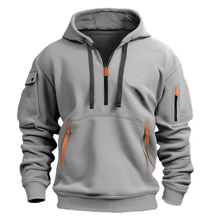 Men's relaxed fit casual hoodie in soft sustainable fabric for everyday comfort