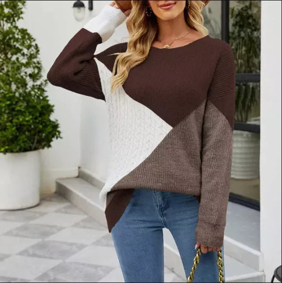 Bryony women's multicoloured casual sweatshirt with relaxed fit and vibrant playful pattern for everyday wear