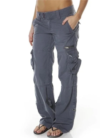 Women's slim-fit office trousers easy-care fabric modern cut versatile casual workwear pants