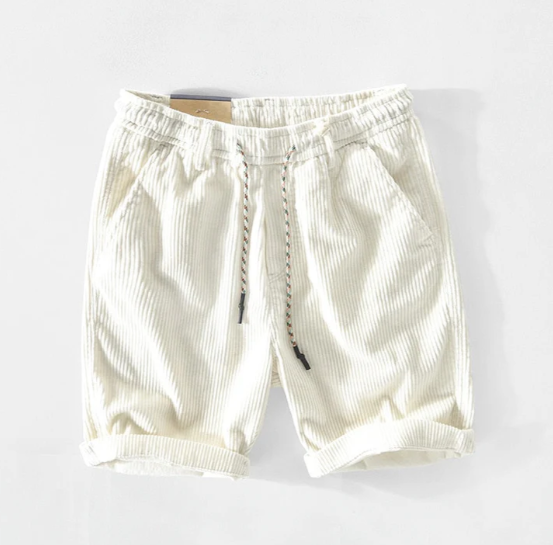 Men's Bram casual shorts, neutral tones, relaxed fit, easy-care premium fabric for everyday comfort