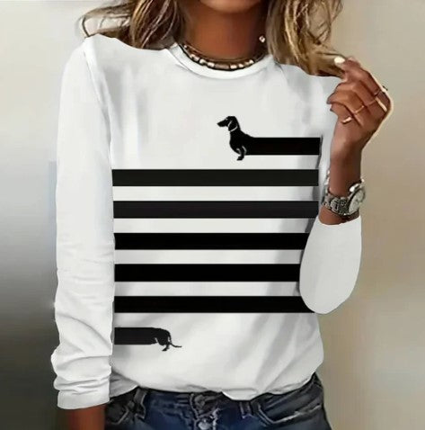 Women's white long sleeve tailored shirt classic relaxed fit durable fabric office everyday wear