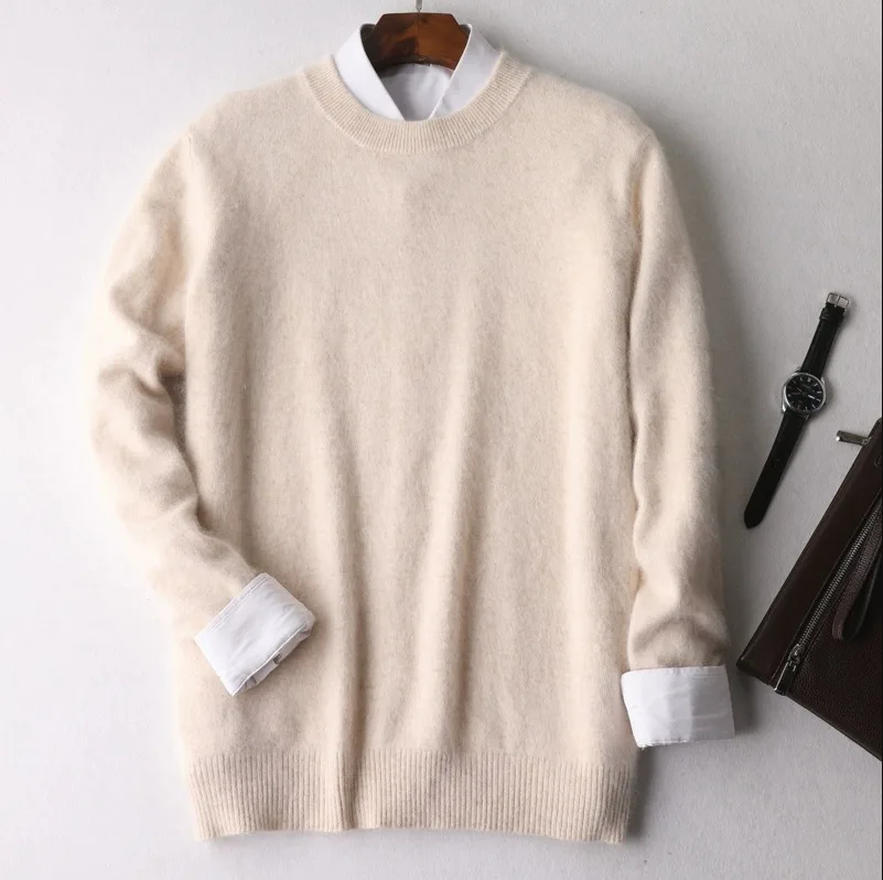 Boyan premium men's knit sweater elegant slim fit sustainable easy-care jumper for modern gentlemen
