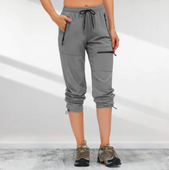 Women's lightweight cargo hiking pants quick-dry trail-ready with multi-pocket design for outdoor adventures
