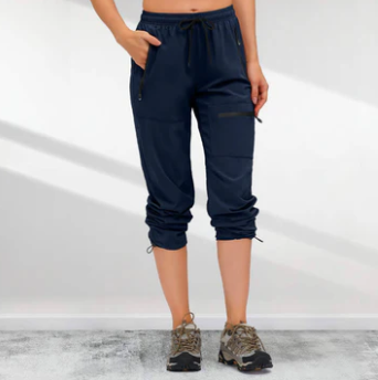 Women's lightweight cargo hiking pants quick-dry trail-ready with multi-pocket design for outdoor adventures