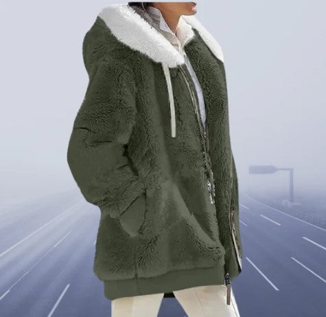 Women's Liva winter jacket figure-hugging fit soft cozy fabric warm stylish everyday layer