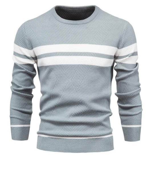Anderson slim-fit men's sweater in earth tones, elegant knitwear with close-to-body cut for smart casual wear