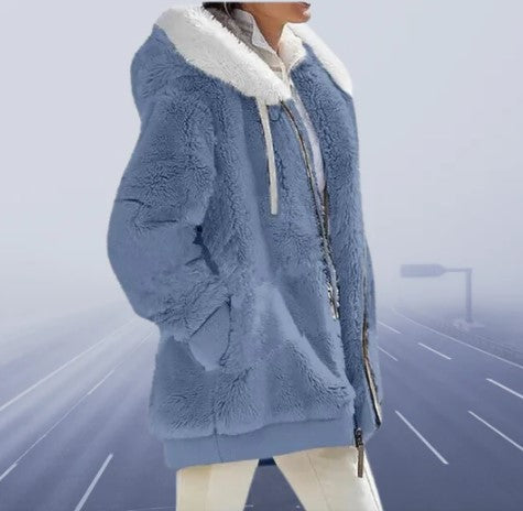 Women's Liva figure-hugging winter jacket soft cozy fabric warm contemporary everyday style