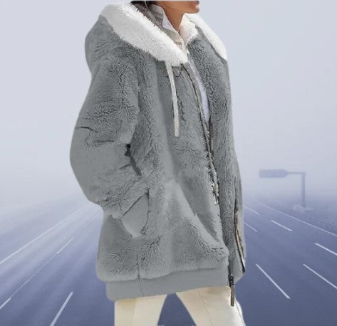 Women's Liva winter jacket figure-hugging fit soft cozy fabric warm stylish everyday wear