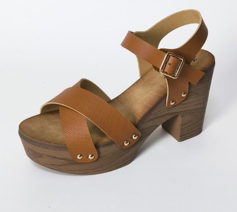 Women's Florisa slip-on clogs in neutral tones, comfortable spring summer casual footwear with modern design