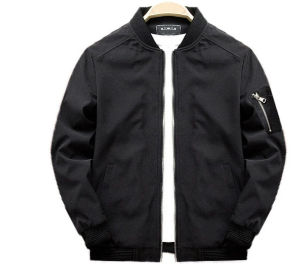 Men's Mesa transitional jacket navy blue modern fit zip sleeves all-season durable outerwear