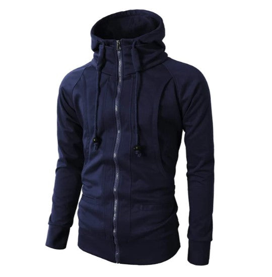 Men's full-zip hoodie in casual contemporary style with premium fabric and comfortable everyday fit