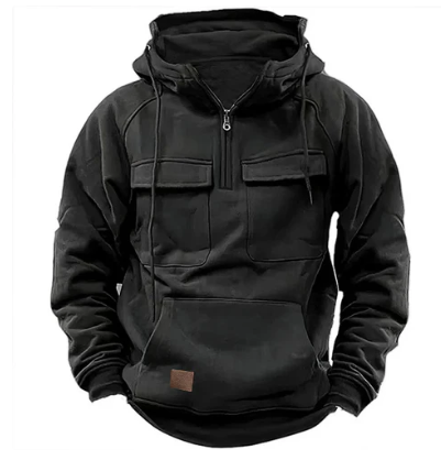 DAVE tactical hoodie men's durable athletic fit with reinforced seams for active movement