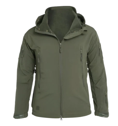 DOIR men's warm soft jacket cold weather relaxed silhouette plush cozy fabric casual outerwear