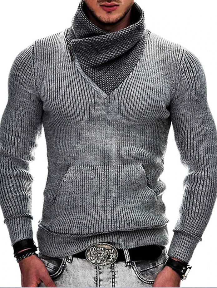 Men's Harajuku knitted sweater bold streetwear style comfortable fashion-forward knit for trendsetting gentlemen