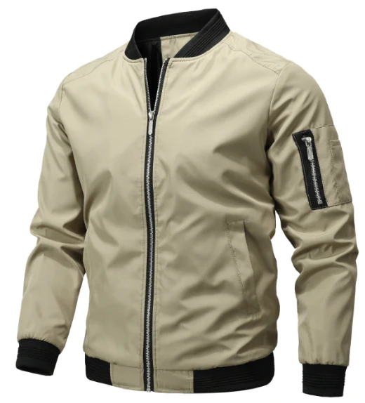 Men's Linde bomber jacket comfort fit sustainable outerwear in versatile modern silhouette
