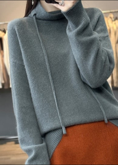 Women's Sinaya cozy knit jumper in neutral tones, chic everyday silhouette with sustainable soft fabric
