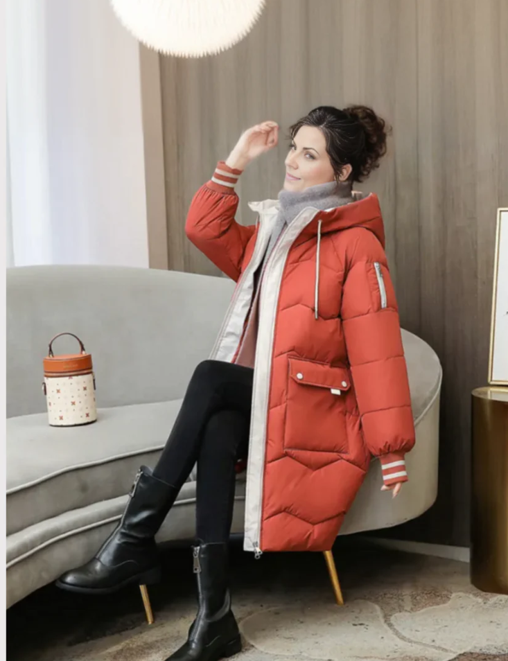 Women's Alessia winter parka warm insulated coat with cozy lining cold weather protection