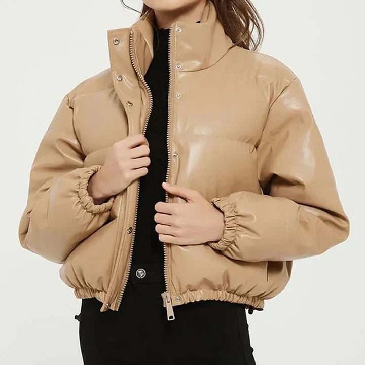Zinnia women's all-season coat sustainable fashion versatile silhouette easy-care outerwear