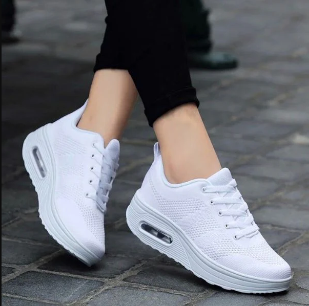 Paola women's arch support trainers neutral tones lace-up sneakers with built-in stability sole