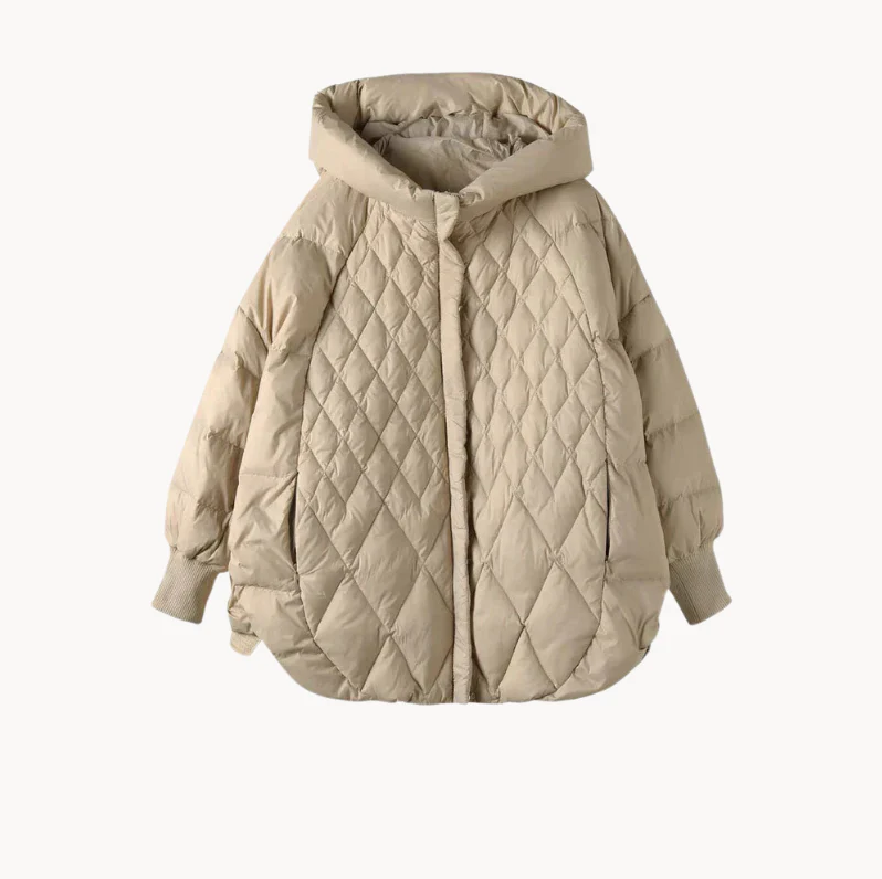 Women's casual duck down coat lightweight insulated outerwear modern silhouette everyday warmth