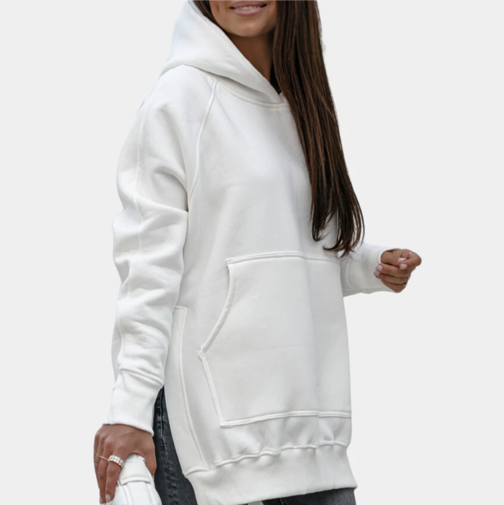 Marta oversized women's hoodie in soft sustainable fabric with relaxed drapey fit for casual wear