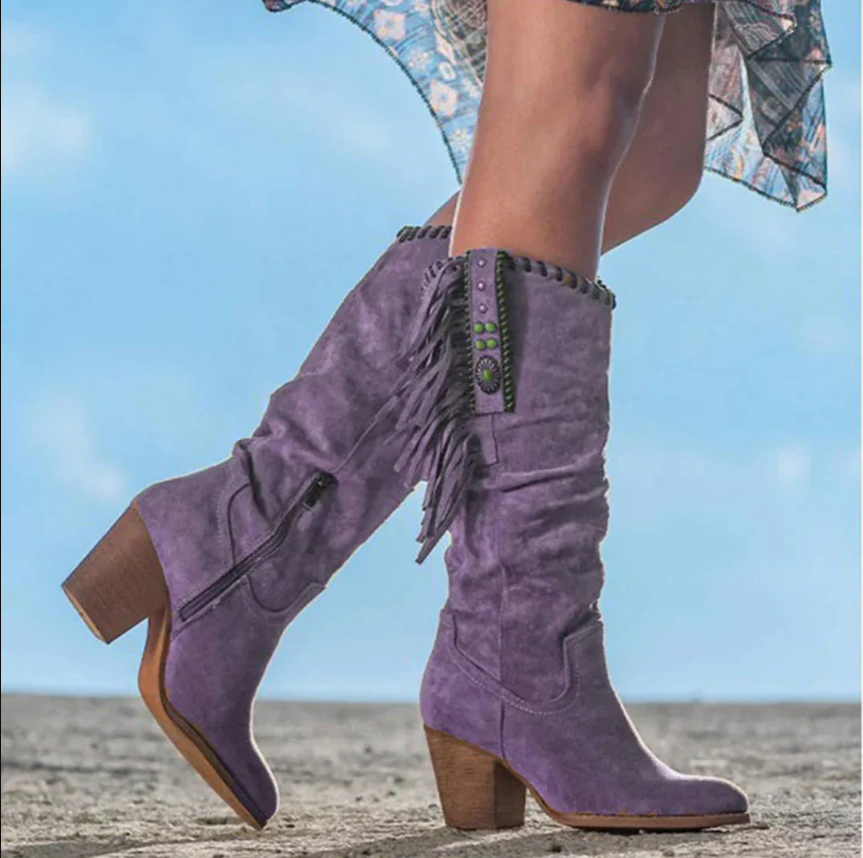 Women's western ankle boots in earth tones, sleek silhouette with durable quality leather for casual wear