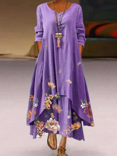 Elegant Katherine maxi dress women flowing summer gown special occasions long silhouette