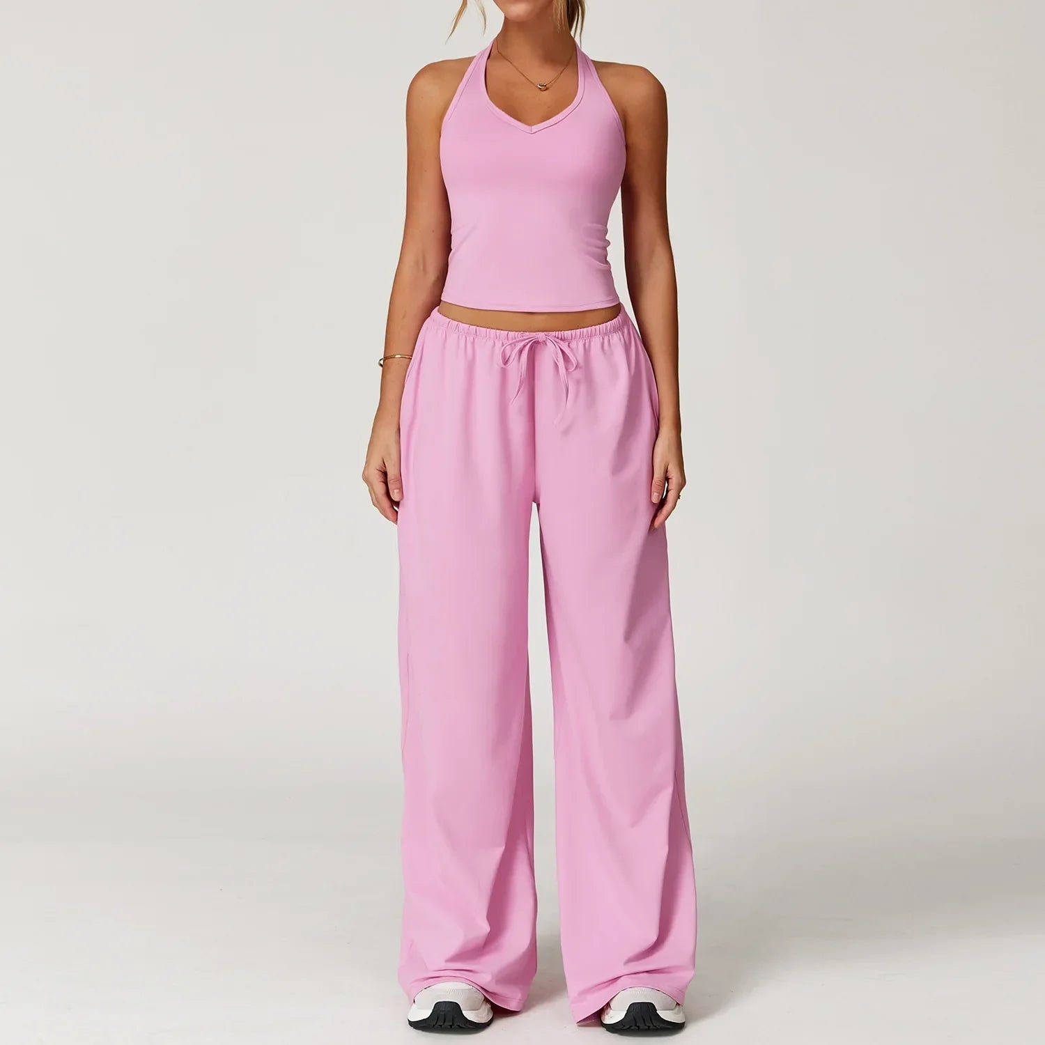 Women's wide leg loose fit pants winter casual style with relaxed silhouette for everyday comfort