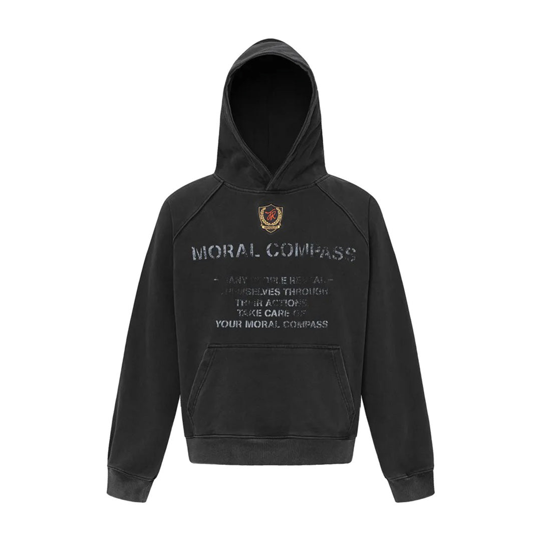 Unisex washed distressed hoodie cotton blend streetwear essential with relaxed fit everyday style