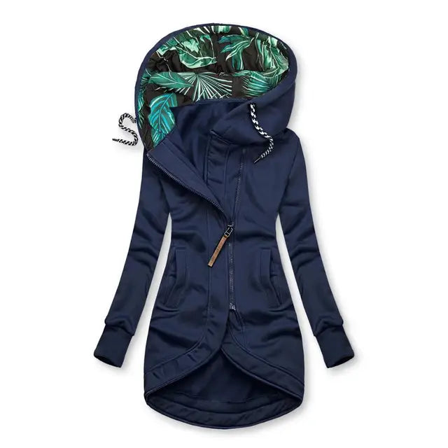 Women's Eloura-Moda windproof winter jacket, feminine cut, warm and elegant cold-weather style