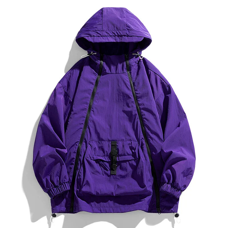 Mayweather lightweight anorak windbreaker jacket, weather-resistant polyester, sporty cut for active lifestyles