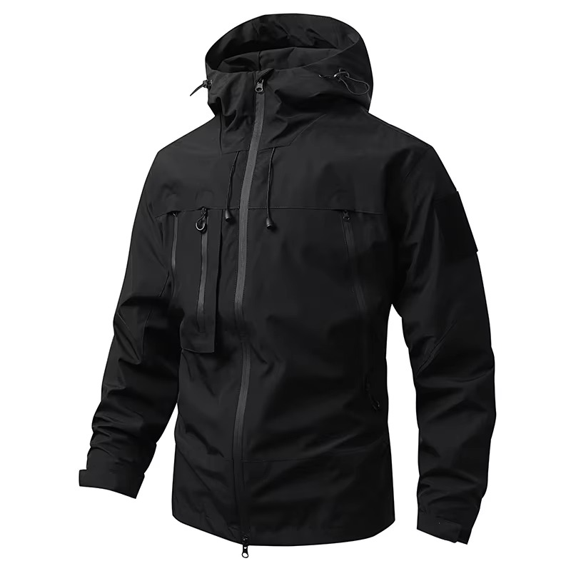 Unisex waterproof windbreaker jacket streamlined fit for hiking cycling lightweight all-weather layer