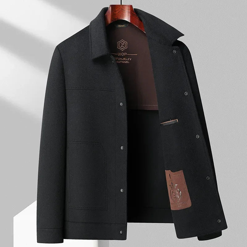 Men's classic tailored wool winter jacket structured fit premium warmth workwear everyday style