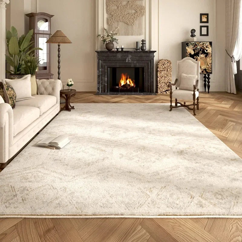 Maillard oversized brown plush living room rug cloud-soft luxury carpet for home decor