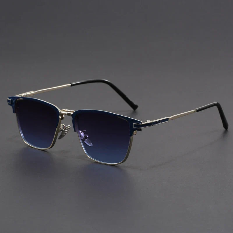 TrendAura Voltage polarized titanium sunglasses half-frame ultra-lightweight glare-free outdoor eyewear