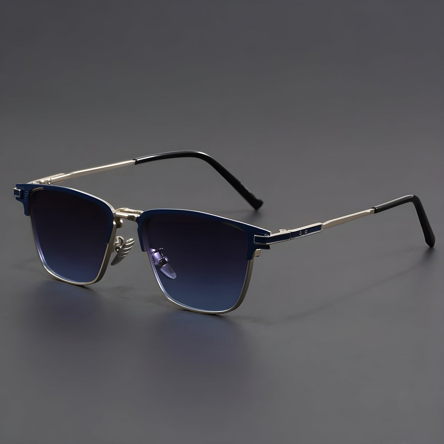 Montes titanium half-frame polarized photochromic sunglasses lightweight sleek design for professionals