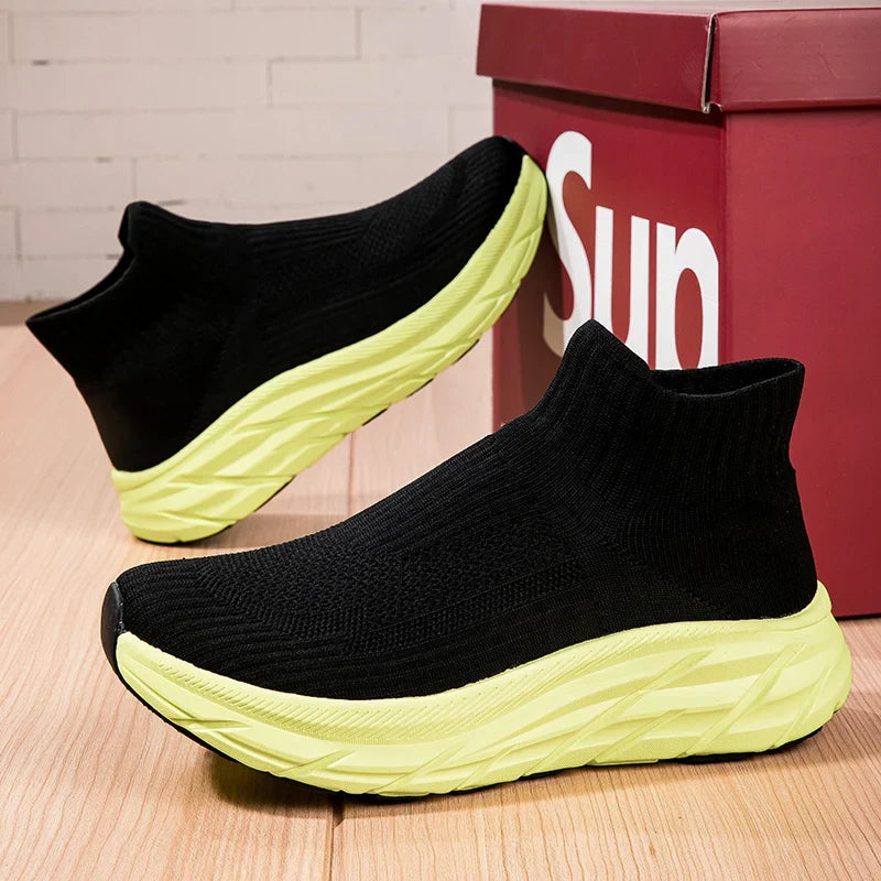 Halo Mesh Runner ultralight breathable sneakers sock-fit silhouette for runners, lightweight air mesh upper