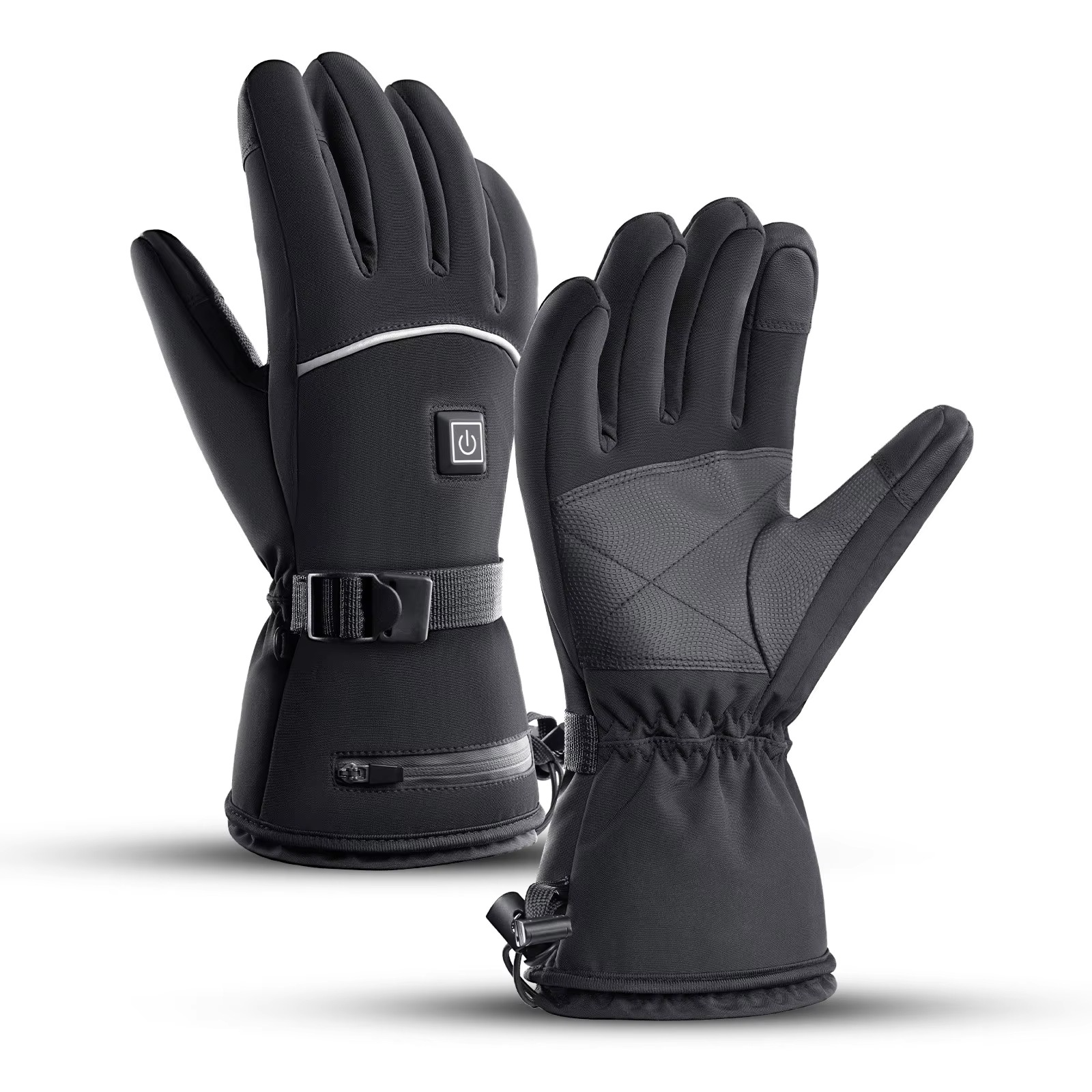 Heated Motorcycle Gloves, Waterproof Rechargeable Winter Thermal Riding Gloves - Urbann-Vibe