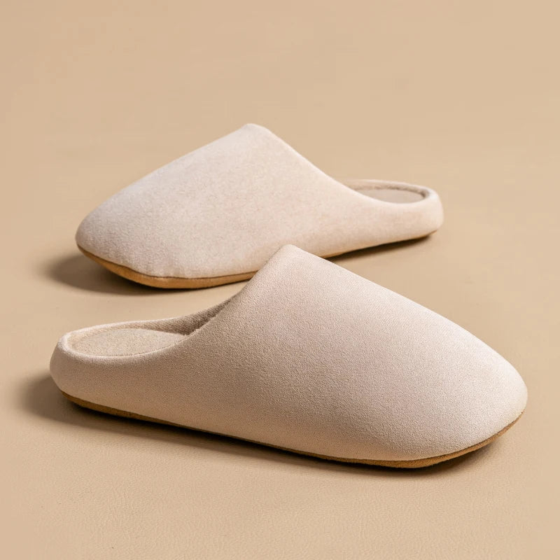 Women's open heel winter slippers slip-on style with cozy soothing lined interior for indoor comfort