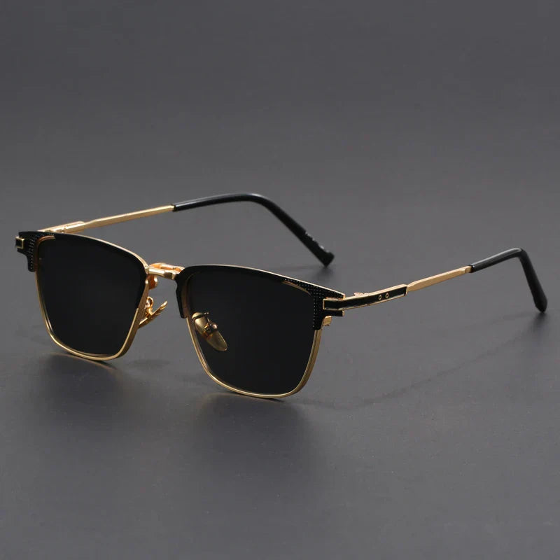 TrendAura Voltage polarized titanium sunglasses half-frame ultralight glare-free outdoor performance