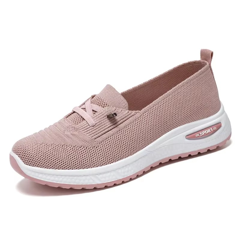 Women's casual pink sneakers 2025 breathable lightweight platform sole for all-day comfort