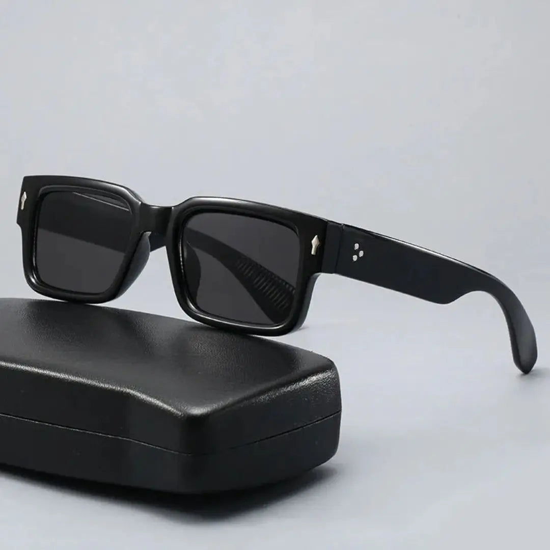 Sebastian square sunglasses bold two-tone design ergonomic frame full UV protection for trendsetters