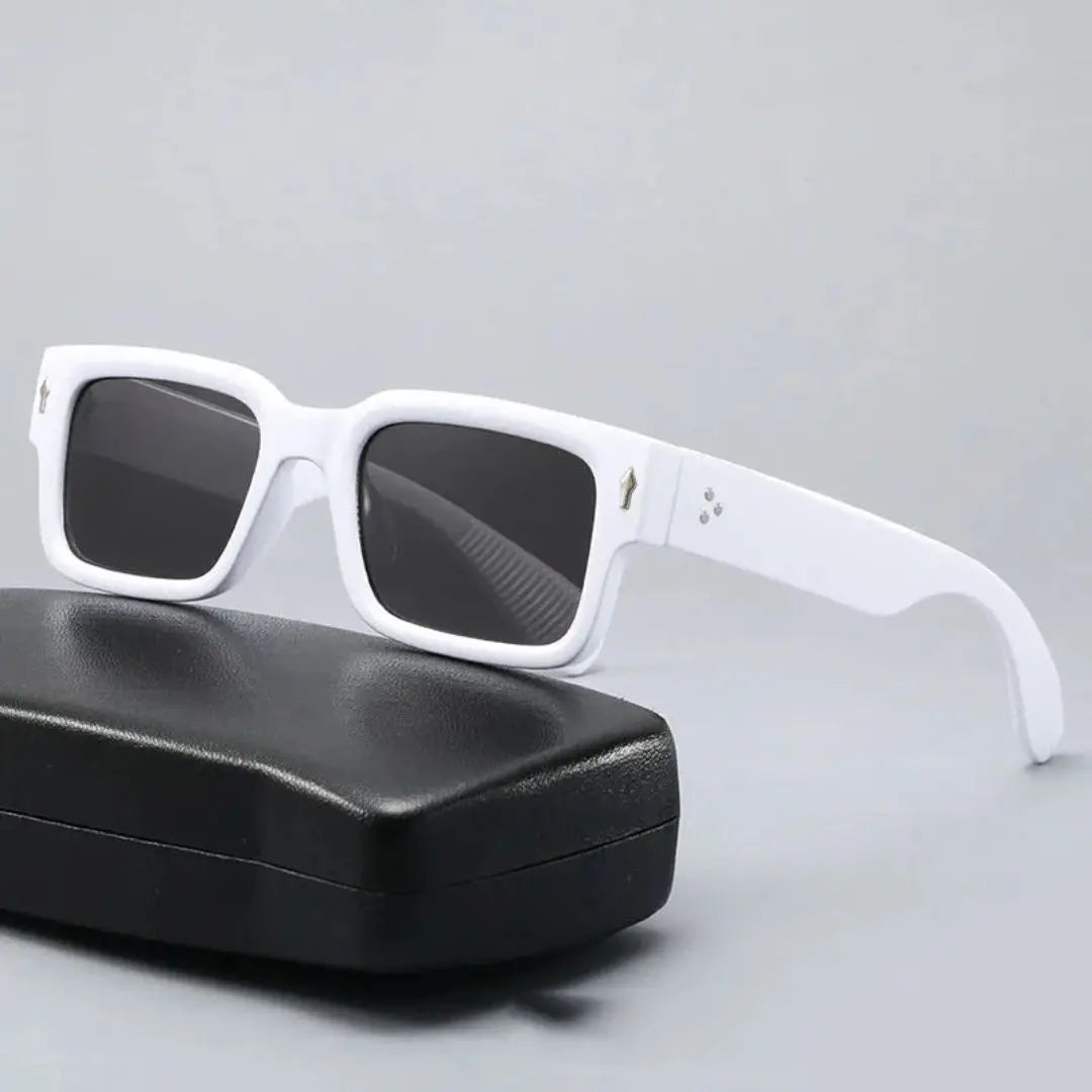 Sebastian square sunglasses bold two-tone design ergonomic frame full UV protection for trendsetters