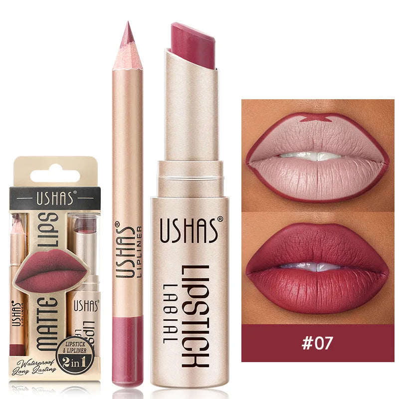 BE x Ushas matte lipstick and lip liner duo for bold, long-lasting defined pout without dryness