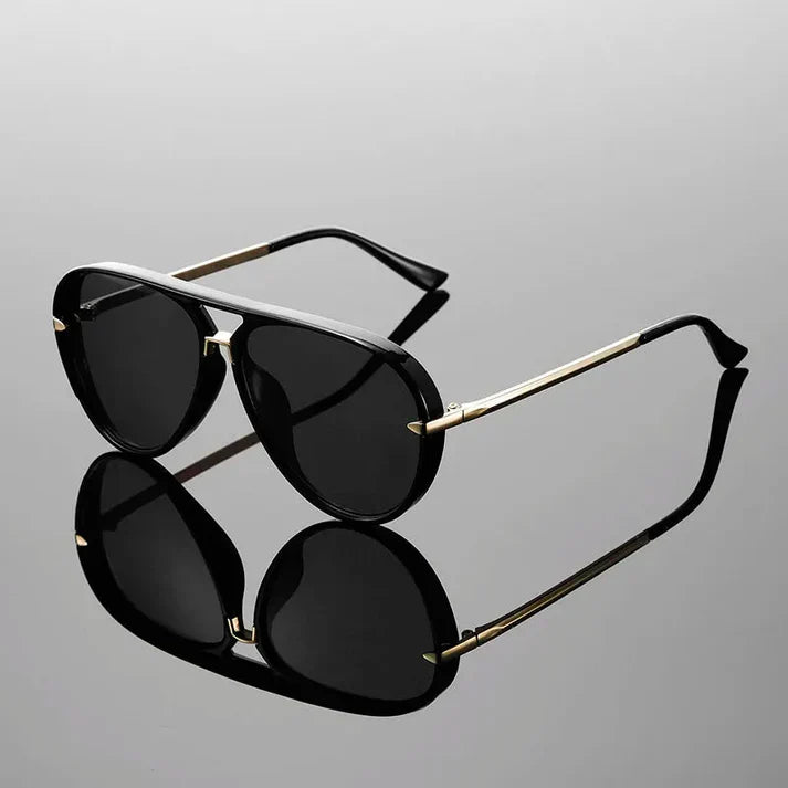 Halo aviator sunglasses lightweight metal frame UV-blocking tinted lenses unisex summer eyewear