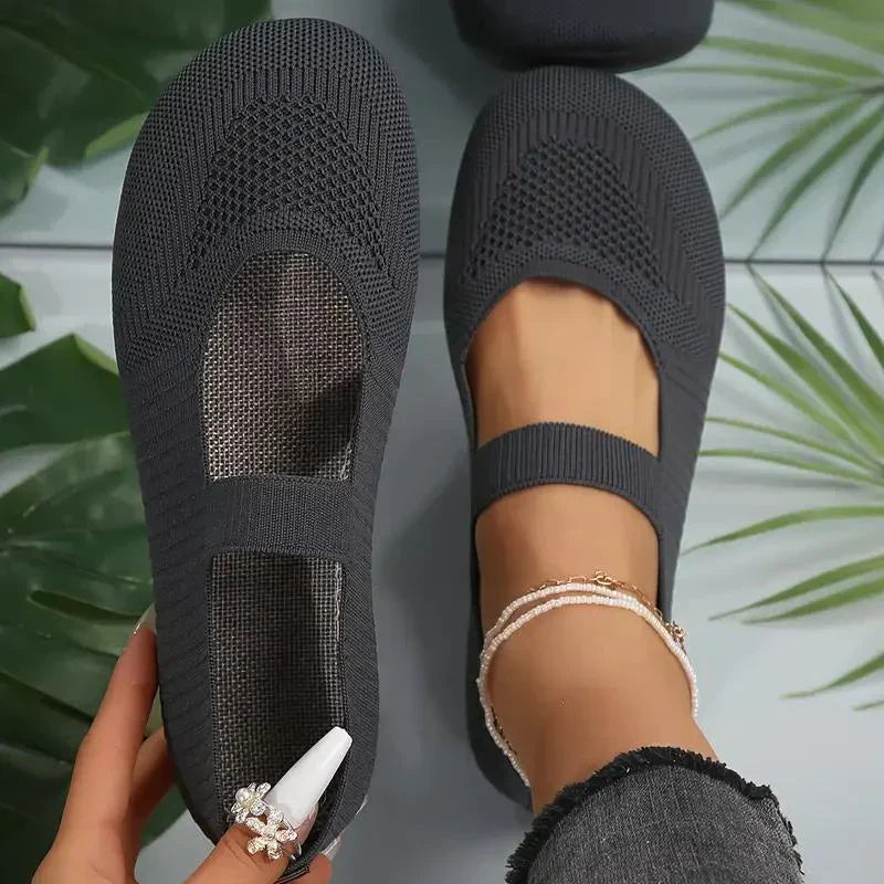 Nyxara lightweight mesh slippers with ultra-soft padded insole and non-slip sole for travel